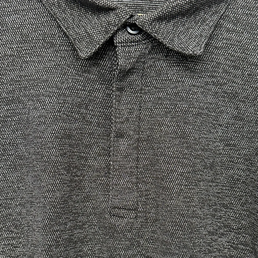 Robert Barakett Findlay Dark Gray Long Sleeve Polo Men’s XL Slim *WBF Large - Picture 5 of 13